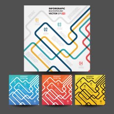 Vector line business concept template N3