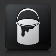 Black Square Button with Paint Bucket N2