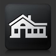 Black Square Button with Home Icon N10