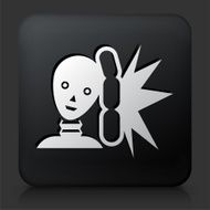 Black Square Button with Airbag Test N2