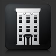 Black Square Button with Home Icon N11