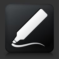 Black Square Button with Marker Icon
