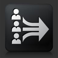 Black Square Button with Networking N2