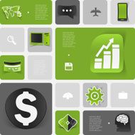 business geometric infographic N3