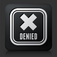Black Square Button with Denied Sign
