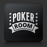 Black Square Button with Poker Room