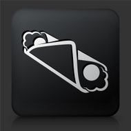 Black Square Button with Cannoli Icon