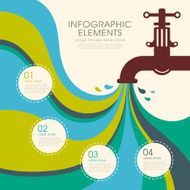 creative faucet infographics design