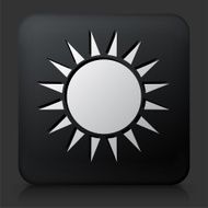 Black Square Button with Sun N2