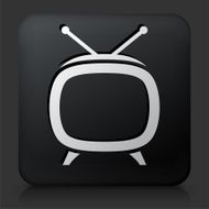 Black Square Button with TV Box