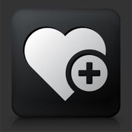 Black Square Button with Add Favorite