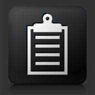Black Square Button with Clip Board