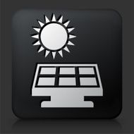 Black Square Button with Solar Panel N3
