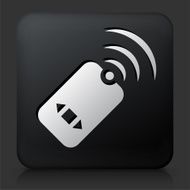 Black Square Button with Wireless Remote