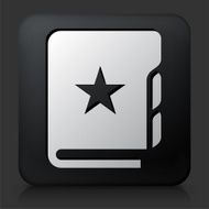 Black Square Button with Divided Journal
