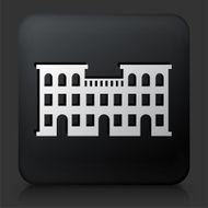 Black Square Button with Aparment Buildings N6