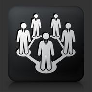 Black Square Button with Networking N3