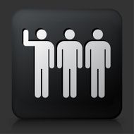 Black Square Button with Small Group Icon N2