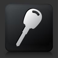 Black Square Button with Car Keys Icon