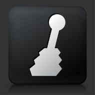 Black Square Button with Shift Stick Icon N2