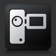 Black Square Button with Camera Icon N2