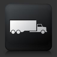 Black Square Button with Truck Icon N2