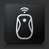 Black Square Button with Computer Mouse Icon N3