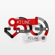 Embossed minimal style line diagram and stickers N2