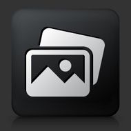 Black Square Button with Pictures Icon