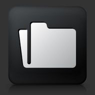 Black Square Button with Folder Icon