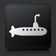 Black Square Button with Submarine Icon