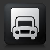 Black Square Button with Truck Icon N4