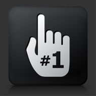 Black Square Button with Number One Hand Icon