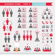 Set of web icons for business finance office communication N2