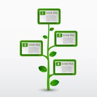 Abstract progress eco green tree template