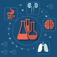 Medical flat infographic N3
