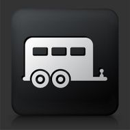 Black Square Button with Cargo Icon