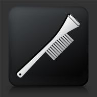 Black Square Button with Windshield Snow Removal