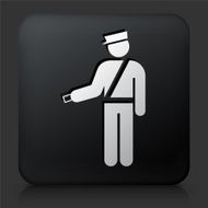 Black Square Button with Ticketer