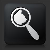 Black Square Button with Animal Search
