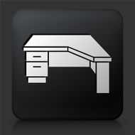 Black Square Button with Office Desk