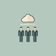 Business Cloud Flat Icon