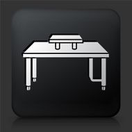 Black Square Button with Computer Desk