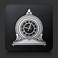 Black Square Button with Clock Icon N4