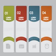 Infographic Design number banners template graphic or website layout N15