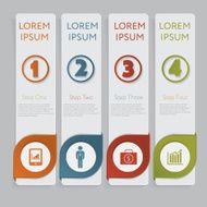 Infographic Design number banners template graphic or website layout N16