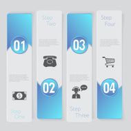 Infographic Design number banners template graphic or website layout N17