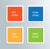 Infographics number options template N12