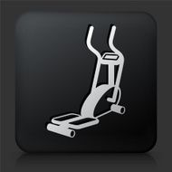Black Square Button with Workout Machine N2