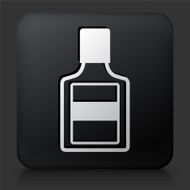 Black Square Button with Glue Bottle N2